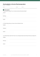 Vorschau - Arbeitsblätter - Sachaufgaben: eine Rechenoperation — Kl. 2 - Seite 2