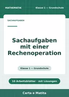 Vorschau - Arbeitsblätter - Sachaufgaben: eine Rechenoperation — Kl. 1 - Deckblatt