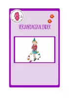 Voorbeeld - Verjaardagskalender voor de klas • Klasdecoratie • Verjaardagsmuur • Konijntjes • Kleuters & Basisschool - Pagina 1