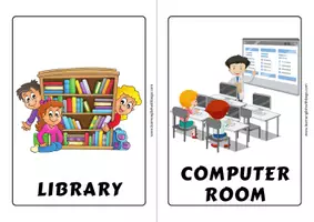 Vista previa - Hojas de trabajo - SCHOOL PLACES – COMPLETE VOCABULARY PACK - página 2