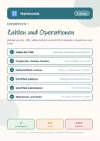 Vorschau - Arbeitsblätter - Mathematik 3 Grundschule - Zahlen und Operationen - Deckblatt