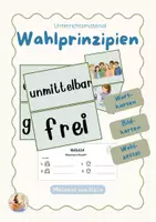 Vorschau - Merkblätter - Die 5 Wahlprinzipien & fertige Wahlzettel | Klasse 1–4 - Deckblatt