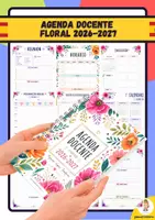 Vista previa - Para docentes: organización, planificación y formación - Agenda Docente Floral 2026-2027 - Portada