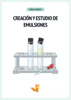 Vista previa - Hojas de trabajo - Emulsiones – protocolo y fichas ESO - Portada