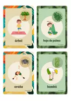 Vista previa - Tarjetas / Manipulativos - 28 tarjetas de yoga para niños sobre el tema de la selva - página 1