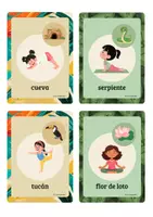 Vista previa - Tarjetas / Manipulativos - 28 tarjetas de yoga para niños sobre el tema de la selva - página 2