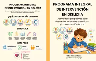 Vista previa - Refuerzo / NEE / Materiales de apoyo - Programa Integral de Intervención en Dislexia: Actividades progresivas para desarrollar la lectura, la escritura y la comprensión lectora - Portada