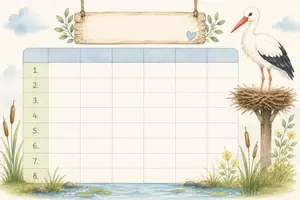 Vorschau - Anderer Materialtyp - Stundenplan Storchklasse | Vorlage - Seite 1