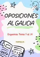 Vista previa - Refuerzo / NEE / Materiales de apoyo - Esquemas del 9 al 14 oposición AL Galicia - Portada