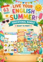 Vista previa - Juegos / Gamificación - Pack educativo para aprender vocabulario del VERANO en INGLÉS | Live your Summer! - página 1