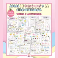 Vista previa - Refuerzo / NEE / Materiales de apoyo - Áreas de polígonos y la circunferencia - Portada