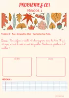 Aperçu - Feuilles d'exercices - BANQUE DE PROBLEMES AUTOMNE PERIODE 1 CYCLE 2 - CYCLE 3 - Page 3
