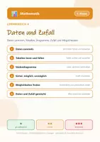 Vorschau - Arbeitsblätter - Mathematik 3 Grundschule - Daten und Zufall - Seite 1