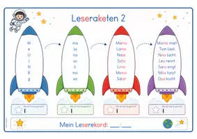 Vorschau - Arbeitsblätter - Lesefit in 40 Schulwochen-Blitzleseblätter für ein ganzes Schuljahr - Seite 2