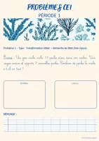 Aperçu - Feuilles d'exercices - BANQUE DE PROBLEME P1 OCEAN C2-C3 - Page 3