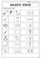 Vorschau - Arbeitsblätter - Anlaute hören - Sprache, Stein, Papier 1 - Seite 2