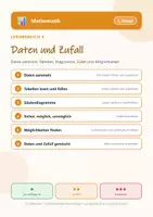 Vorschau - Arbeitsblätter - Mathematik 3 Grundschule - Daten und Zufall - Deckblatt