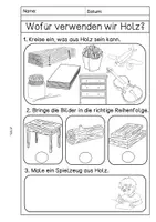 Vorschau - Arbeitsblätter - Bäume - Dreifach differenzierte Lerntheke - Seite 1