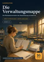 Vorschau - Lehrpläne/Lehrermaterial - Verwaltungsmappe Sekundarstufe I – Sitzplan, Listen und Dokumentation als Kopiervorlagen - Deckblatt