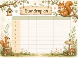Vorschau - Anderer Materialtyp - Stundenplan Eichhörnchenklasse | Vorlage - Seite 2
