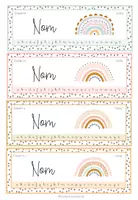 Vista previa - Refuerzo / NEE / Materiales de apoyo - CARTELES EDITABLES PARA LA MESA – Colección Rainbow & Dots - página 2