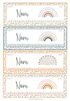 Vista previa - Refuerzo / NEE / Materiales de apoyo - CARTELES EDITABLES PARA LA MESA – Colección Rainbow & Dots - página 3