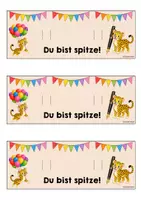 Vorschau - Mal- und Bastelvorlagen - Leopardenklasse - Stiftgeschenk | Geschenk (Klassentier) - Seite 2