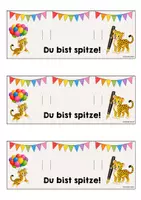 Vorschau - Mal- und Bastelvorlagen - Leopardenklasse - Stiftgeschenk | Geschenk (Klassentier) - Seite 3