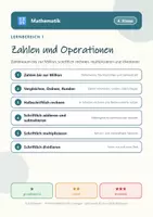 Vorschau - Arbeitsblätter - Mathematik 4 Grundschule - Zahlen und Operationen - Seite 1