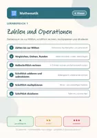 Vorschau - Arbeitsblätter - Mathematik 4 Grundschule - Zahlen und Operationen - Deckblatt