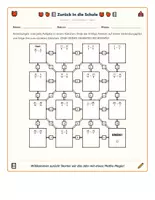 Vorschau - Arbeitsblätter - Bruchaddition Klasse 5–6 – Mathe-Labyrinth mit 3 Niveaustufen - Seite 1