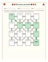 Vorschau - Arbeitsblätter - Bruchaddition Klasse 5–6 – Mathe-Labyrinth mit 3 Niveaustufen - Seite 2