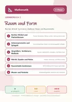 Vorschau - Arbeitsblätter - Mathematik 4 Grundschule - Raum und Form - Seite 1