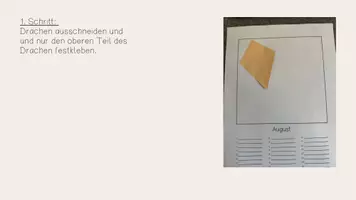 Vorschau - Mal- und Bastelvorlagen - Kalenderblatt August - Geburtstagskalender selbst gestalten - Seite 2