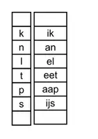 Voorbeeld - Leesschuiven / woorden bouwen - Ik lees met hup en aap (thema 1) 📚 - Pagina 3
