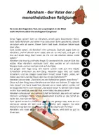 Vorschau - Arbeitsblätter - Abraham - der Vater der monotheistischen Religionen - Deckblatt