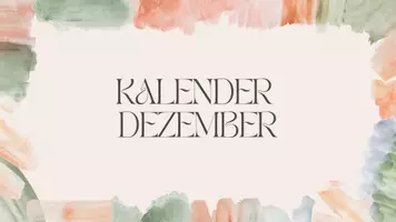 Vorschau - Mal- und Bastelvorlagen - Kalenderblatt Dezember - Geburtstagskalender selbst gestalten - Seite 1