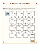 Vorschau - Arbeitsblätter - Bruchsubtraktion Klasse 5–6 – Mathe-Labyrinth Schuljahresbeginn - Seite 1