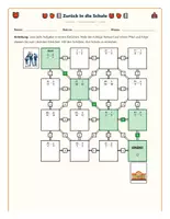 Vorschau - Arbeitsblätter - Bruchsubtraktion Klasse 5–6 – Mathe-Labyrinth Schuljahresbeginn - Seite 2