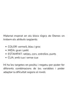 Vista previa - Tarjetas / Manipulativos - BLOCS LÒGICS TEMÀTICA ELS PEIXOS - página 2