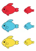 Vista previa - Tarjetas / Manipulativos - BLOCS LÒGICS TEMÀTICA ELS PEIXOS - página 3