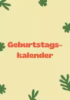 Vorschau - Anderer Materialtyp - Deckblatt Geburtstagskalender - Deckblatt