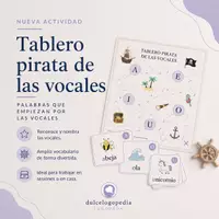 Vista previa - Juegos / Gamificación - TABLERO PIRATA DE LAS VOCALES - Portada