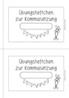 Vorschau - Arbeitsblätter - Übungsheft Kommasetzung Kommaregeln (Klasse 3/4) - Seite 1