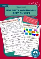 Vorschau - Arbeitsblätter - Punktierte Notenwerte - Bist du fit? - Deckblatt