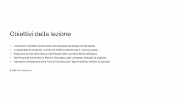 anteprima - Presentazioni / Lavagne - Federico Barbarossa e i Comuni: Lezione Completa - Pagina 1