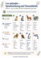 Vorschau - Arbeitsblätter - Spanisch 1. Lernjahr – Trimester-Paket 2 „Mitten im Jahr“: Uhrzeit, Café, Zuhause, Stadt & Tiere - Seite 2