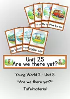 Vorschau - Präsentationen/Tafelbilder - Tafelmaterial Young World 2 Unit 5 "Are we there yet?" - Klett - Deckblatt