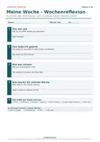 Vorschau - Arbeitsblätter - Meine Woche – Wochenreflexion | Reflexionsblatt - Seite 2