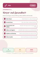 Vorschau - Arbeitsblätter - Sachunterricht HSU 3 Grundschule - Körper und Gesundheit - Seite 1
